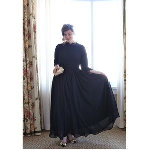 Black maxi formal dress